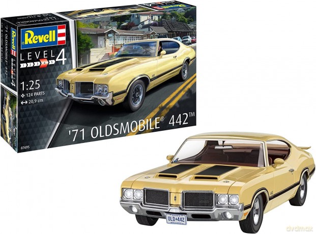 Model do sklejania 71 Oldsmobile 442 Coupe 1/25