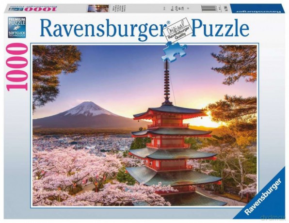 RAVENSBURGER 1000 el. Fidżi i kwitnąca wiśnia [PUZZLE]