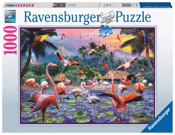 RAVENSBURGER 1000 el. Flamingi [PUZZLE]