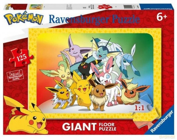 RAVENSBURGER 125 el. Gigant Pokemon [PUZZLE]