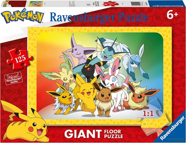 RAVENSBURGER 125 el. Gigant Pokemon [PUZZLE]