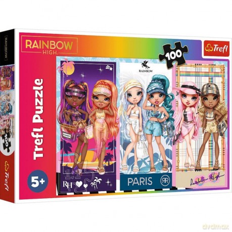 TREFL 100 el. Tęczowe laleczki Rainbow High [PUZZLE]