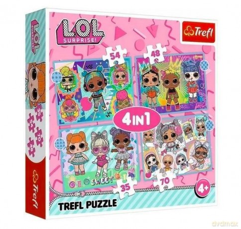 TREFL 4w1 Poznaj laleczki LOL Surprise [PUZZLE]