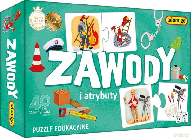 Zawody i atrybuty - puzzle [GRA]
