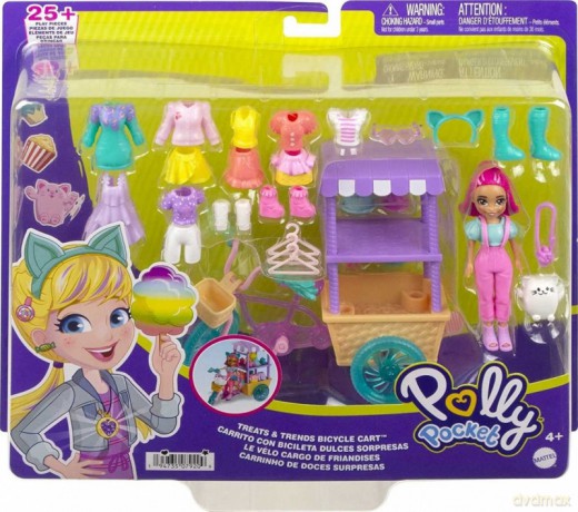 Zestaw figurek Polly Pocket Modne mobilne stoisko HHX76 [FIGURKA]