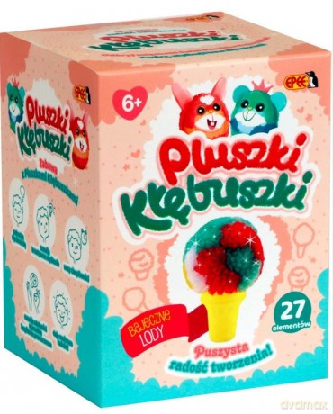 Zestaw kreatywny Pluszki-Kłębuszki 27 el. Bajkowe Lody