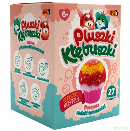 Zestaw kreatywny Pluszki-Kłębuszki 27 el. Słoneczna Muffinka