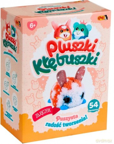 Zestaw kreatywny Pluszki-Kłębuszki 54 el. Zajączek