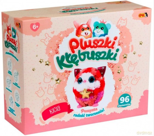 Zestaw kreatywny Pluszki-Kłębuszki 96 el. Kicia