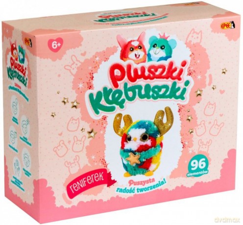Zestaw kreatywny Pluszki-Kłębuszki 96 el. Reniferek
