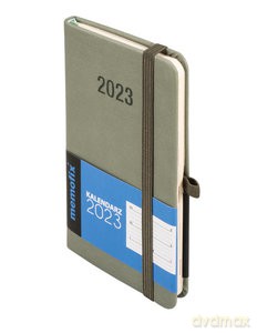 Kalendarz 2023 Memo A6 TDW oliwkowy [KALENDARZ]