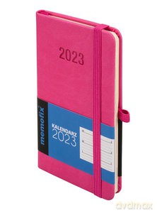 Kalendarz 2023 Memo A6 TDW różowy [KALENDARZ]