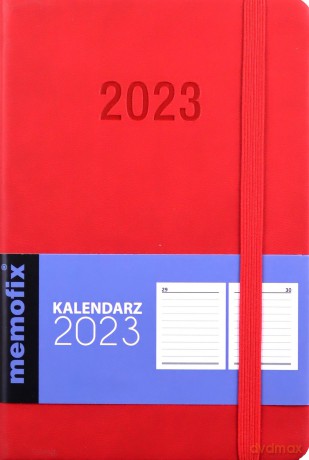 Kalendarz 2023 Memo B6 DNS czerwony [KALENDARZ]