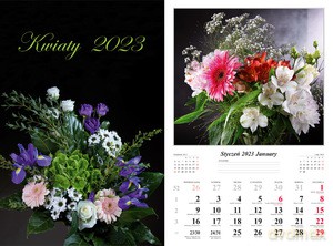 Kalendarz 2023 ścienny 13-K Kwiaty [KALENDARZ]