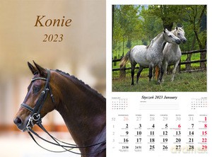 Kalendarz 2023 ścienny 7-K Konie ścienny [KALENDARZ]