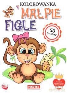 Kolorowanka Małpie figle z naklejkami [KSIĄŻKA]