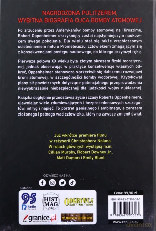 Oppenheimer. Triumf i tragedia ojca bomby atomowej - Kai Bird, Sherwin Martin J. [KSIĄŻKA]