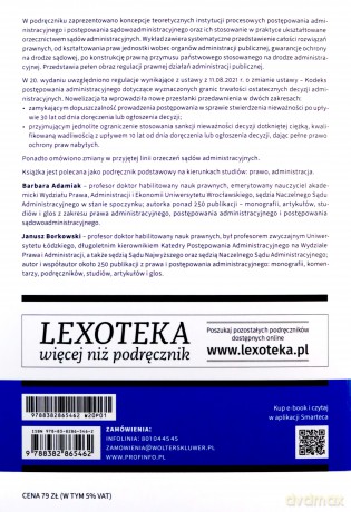 Postępowanie administracyjne i sądowoadministracyjne (wyd. 20/2022) - Barbara Adamiak, Janusz Borkowski [KSIĄŻKA]