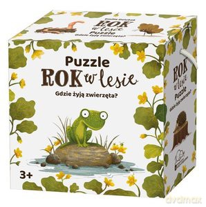 Puzzle. Rok w lesie. Gdzie żyją zwierzęta? - Emilia Dziubak [GRA]