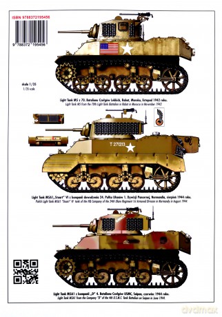 Tank Power Vol. CCLXII M3A3 M5 M5A1 Stuart nr 545 - Janusz Ledwoch [KSIĄŻKA]