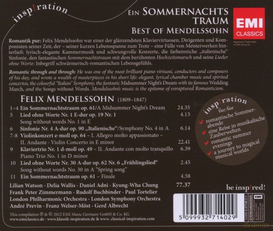 Best Of Mendelssohn [CD]