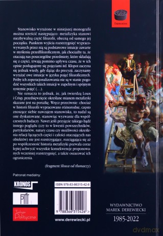 Współczesne wprowadzenie do metafizyki - M. Crisp Thomas, J. Loux Michael [KSIĄŻKA]
