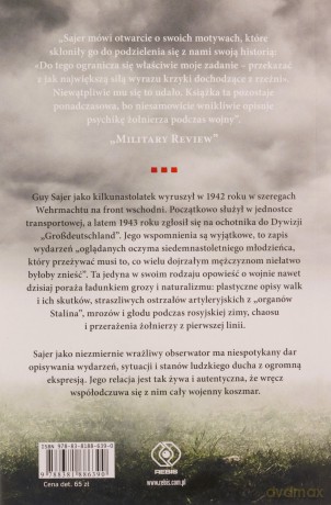 Zapomniany żołnierz - Guy Sajer [KSIĄŻKA]