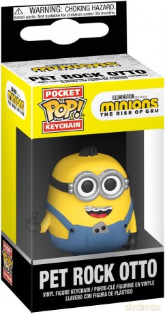 Funko Pocket Pop!: Minions The Rise Of Gru - Pet Rock Otto Vinyl Figure Keychain
