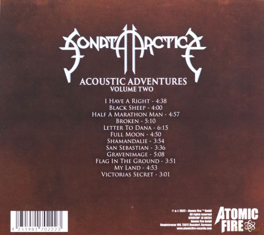Sonata Arctica: Acoustic Adventures - Volume Two (digipack) [CD]
