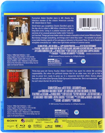 Mr. Deeds / Big Daddy (Mr. Deeds - Milioner z przypadku / Supertata) [2xBlu-Ray]