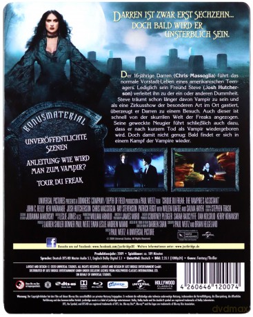 Cirque du Freak: The Vampire's Assistant (Asystent wampira) (steelbook) [Blu-Ray]