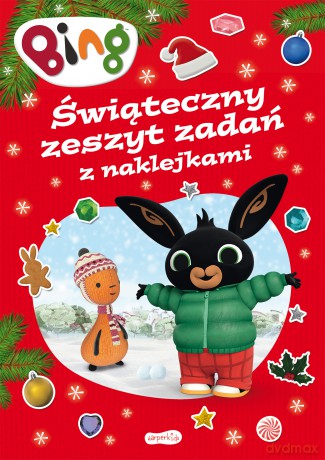 Bing. Świąteczny zeszyt zadań z naklejkami [KSIĄŻKA]