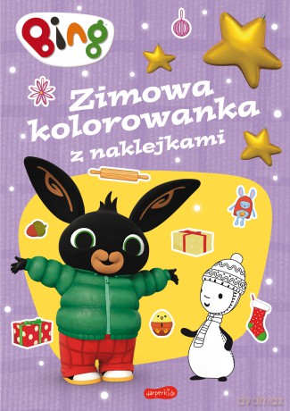 Bing. Zimowa kolorowanka z naklejkami [KSIĄŻKA]