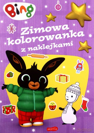 Bing. Zimowa kolorowanka z naklejkami [KSIĄŻKA]