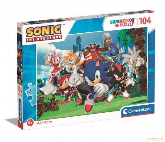 CLEMENTONI 104 el. super kolor Sonic 27159 [PUZZLE]