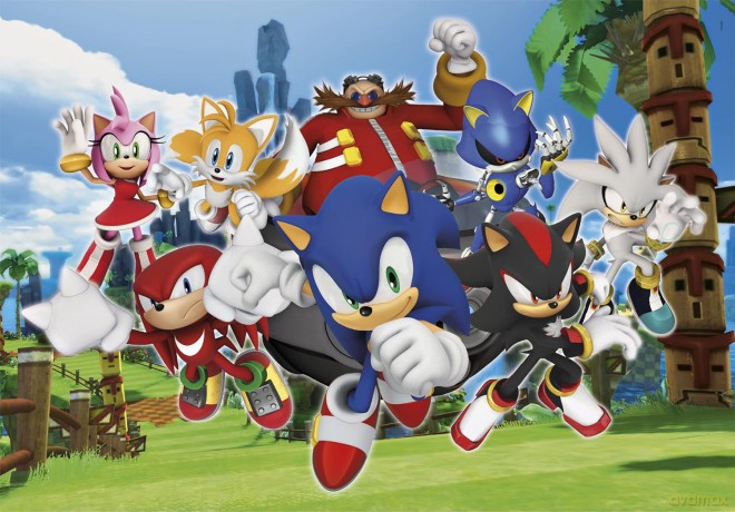 CLEMENTONI 104 el. super kolor Sonic 27159 [PUZZLE]