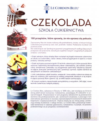 Czekolada. Szkoła cukiernictwa. Le Cordon Bleu [KSIĄŻKA]