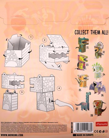 Dino Tyrannosaurus Cube Head MCH000109