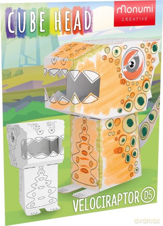 Dino Velociraptor Cube Head MCH000113