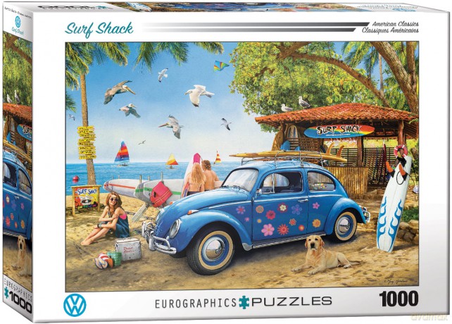 EUROGRAPHICS 1000 el. EG-VW Beetle Surf Shack 6000-5683 [PUZZLE]