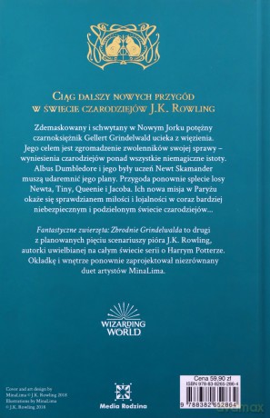 Fantastyczne zwierzęta. Zbrodnie Grindelwalda. Scenariusz oryginalny - Joanne K. Rowling [KSIĄŻKA]