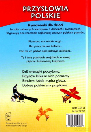 Przysłowia polskie. Rymowanki dla dzieci - Dorota Strzemińska-Więckowiak [KSIĄŻKA]