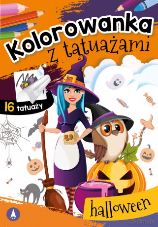 Halloween. Kolorowanka z tatuażami [KSIĄŻKA]