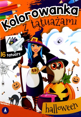 Halloween. Kolorowanka z tatuażami [KSIĄŻKA]
