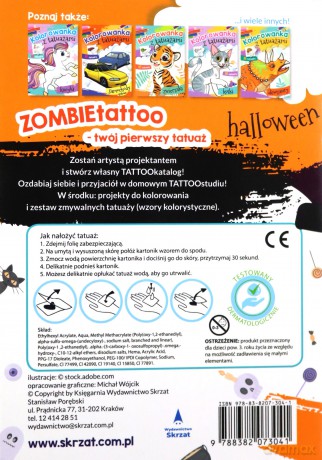 Halloween. Kolorowanka z tatuażami [KSIĄŻKA]