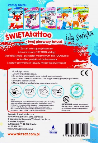 Idą święta. Kolorowanka z tatuażami [KSIĄŻKA]