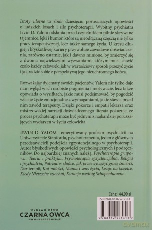 Istoty ulotne. Opowieści psychoterapeutyczne - Irvin D. Yalom [KSIĄŻKA]