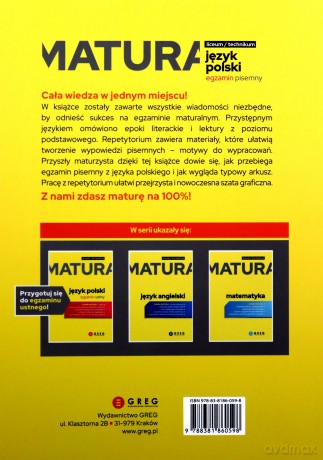Język polski. Egzamin pisemny. Matura 2023 [KSIĄŻKA]