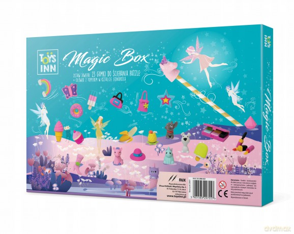 Kalendarz adwentowy gumki do mazania puzzle STN 7557