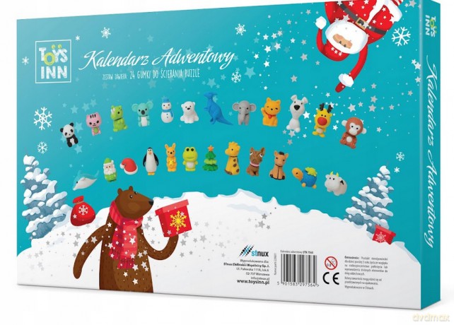 Kalendarz adwentowy gumki do mazania Magic BOX STN 7564